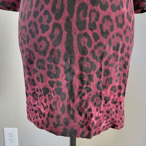 DOLCE & GABBANA signature silk leopard mini dress size 4-6 40-42 - Picture 4 of 14